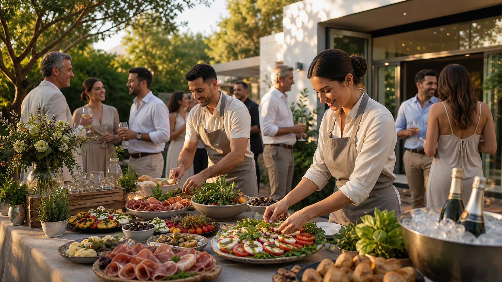 Late-Summer Private-Event Catering for Relaxed Gatherings