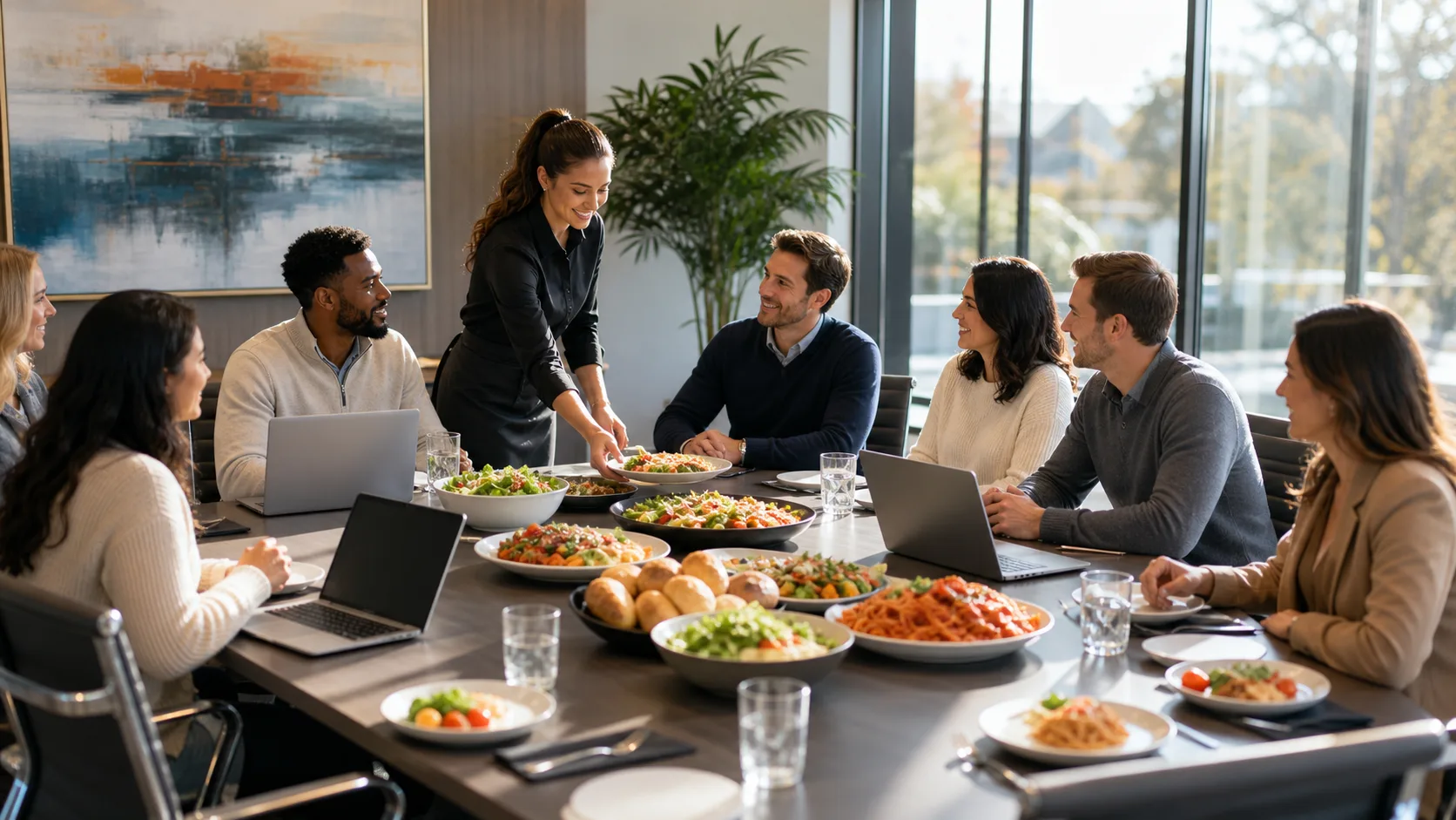 How Corporate Lunch Catering in Macomb Supports Productive Q4 Meetings
